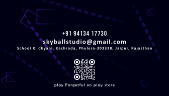 Skyball Business Card Back